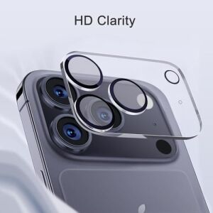 For iPhone 17 Pro ile Uyumlu Çizilmeye Dayanıklı Kılıf Dostu Temperli Cam Kamera Koruyucu Lens (Iphone 17 Pro)