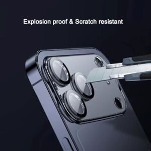 For iPhone 17 Pro ile Uyumlu Çizilmeye Dayanıklı Kılıf Dostu Temperli Cam Kamera Koruyucu Lens (Iphone 17 Pro)