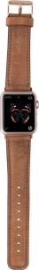Apple Watch Uyumlu Deri Kordon 42-44-45MM G19 Taba