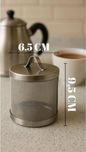 Çay Süzgeci Çaydanlık ve Demlik Içi Süzgeç Paslanmaz Çelik 9,5 cm