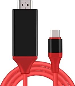 Mindorlen USB C - HDMI Kablosu 1,8 M 4k, Usb-C HDMI Adaptörü MacBook Pro, iPad Air, Chromebook, Surface Book, Galaxy S20 S22 ve Daha Fazlası Için HDMI Usbc Konnektörü