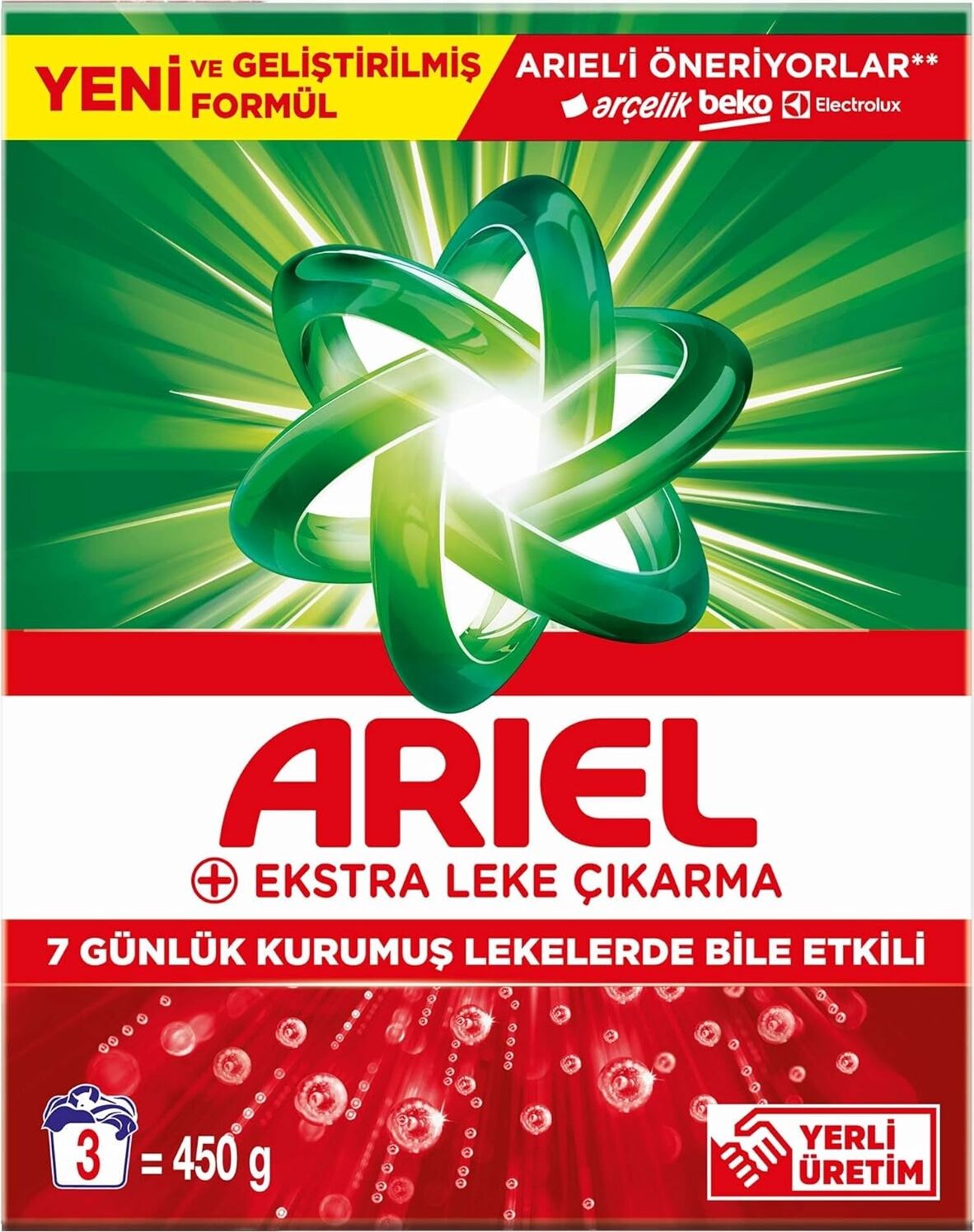 Ekstra Leke Çıkarma Toz Çamaşır Deterjanı 450 Gram 3 Yıkama
