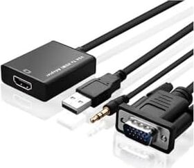 4674 VGA To HDMI Çevirici Dönüştürücü Adaptör Kablo Ucu Çevirici