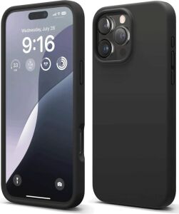 iPhone 16 Pro Kılıf First Silikon Telefon Kılıfı (Siyah)