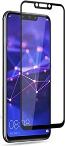 Mate 20 Lite Full Glue Tempered Full Cam Ekran Koruyucu Siyah