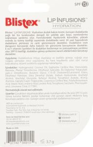Blistex Lip Infusions Hydration Uzun Süreli Nemlendirici Dudak Bakım Kremi Spf 15 X2