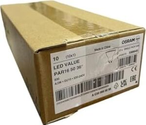 4,5W GU10 LED Ampul - 350 Lumen, 3000K Sarı Işık, 36° Işık Açısı, 15.000 Saat Ömür, Enerji Verimli (10)