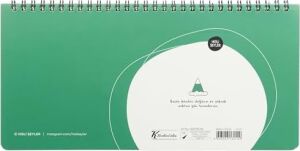 Hisli Şeyler 13X27 Spiralli, Stickerlı Haftalık Planner - Zirvedeyim Canım Duymuyorum, Yeşil