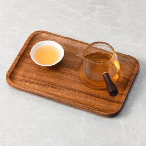 Doğal Akasya Ağacından Sunum Tabağı, Akasya Meze Tabağı, Peynir Sunum Tabağı, Akasya Salata Tabağı (23CM*17CM*1.5CM)