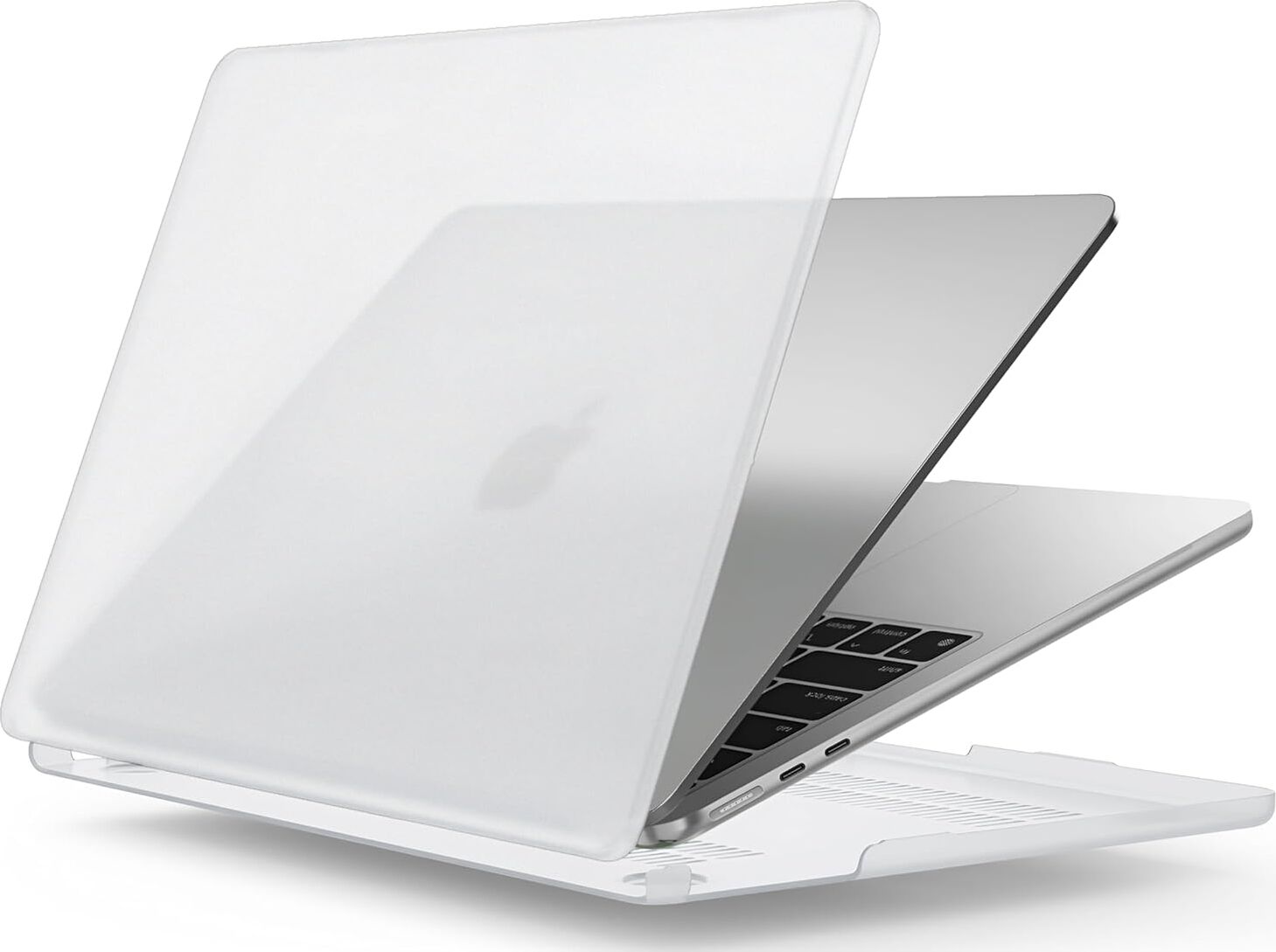 MacBook Air M1 13.3 ile Uyumlu Polikarbonat Sert Koruyucu Çizilme ve Darbe Önleyici Kılıf A2337 A2179 A1932 (Mat-Şeffaf, 13.3 Inç 2018-2022 Arası (M1 Işlemci))