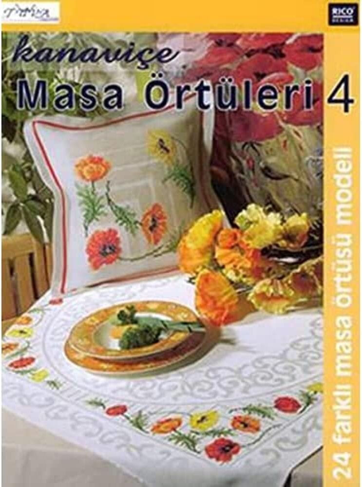 Kanaviçe Masa Örtüleri 4: 24 Farklı Masa Örtüsü Modeli