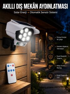 Kamera Görünümlü Solar Lamba
