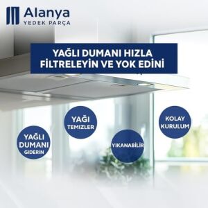 2 Adet 11013941 - Davlumbaz Aspiratör Filtresi- 300X253 mm