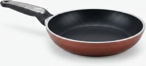 Assos 22 cm Maxi Tava - Bordo Renkli, Metalik Detaylı Saplı Yanmaz Yapışmaz Pratik Pişirme Tavası
