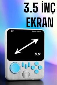 El Atarisi 3.5 Inç Ekran Çift Konsol 666 Adet Retro Oyun Gamepad