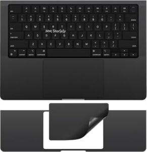 MacBook Pro 14 Inç Palm Koruyucu ve Trackpad Koruyucu Uyumlu M1 M2 M3 M4 M5 Pro Max A2442 A2779 A2918 A2992 A3112 A3185 A3401 A3426 A3427 A3434 Siyah
