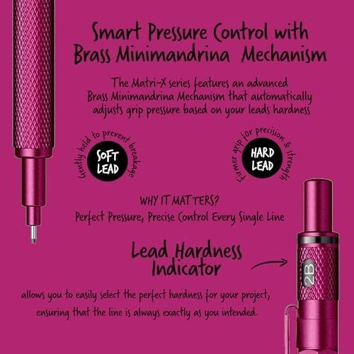 Office Matri-X Versatil 0.7 mm Metalik Pembe Şeffaf Amb.