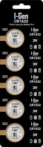 I-Gen Batteries CR1632 3V Lityum Düğme Pil 3V 1632 Pil