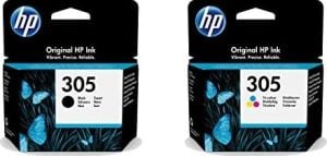 Hp-Hp Orijinal 305 Black & Üç Renkli Mürekkep Kartuşu, Çoklu, 3YM61AE, 3YM60AE