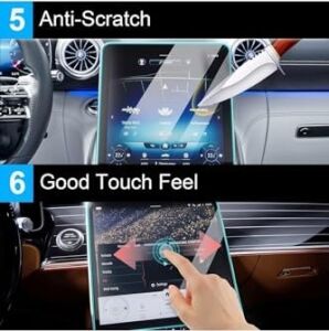 Mercedes C Serisi ile Uyumlu C200 / C180 / Cle/glc / W206 2022-2026 Model 11.9 Inç Multimedya Navigasyon 9h Nano Ekran Koruyucu