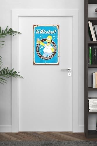Kuşe Kağıt Duvar Posteri Simpsonlar Retro Vintage DRTR0039