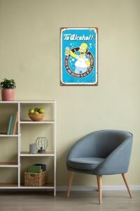 Kuşe Kağıt Duvar Posteri Simpsonlar Retro Vintage DRTR0039