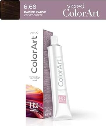 Profesyonel Tüp Saç Boyası 60 ml 6.68 Kadife Kahve