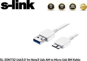 SL-30NT32 Usb3.0 1m Note3/s5 USB Am To Micto USB Bm Kablo