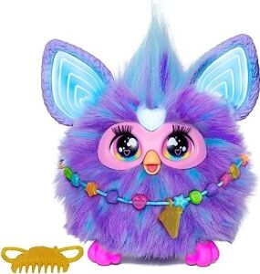 Furby Mor Interaktif Pelüş Oyuncak - Ingilizce Versiyonu