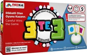 Redka 3 Te 3 RD5481 Akıl, Zeka ve Strateji Oyunu, Kutu Oyunu