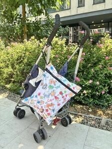 Yorni 2 Adet Family Su Geçirmez Bebek Kirli Bez Kıyafet Islak Mayo Çantası Torbası 30X35 cm