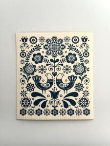 Isveç Bezi, Renkli Desenli, Sürdürülebilir, Tekrar Kullanılabilir, Makinede Yıkanabilir, 2'li Paket