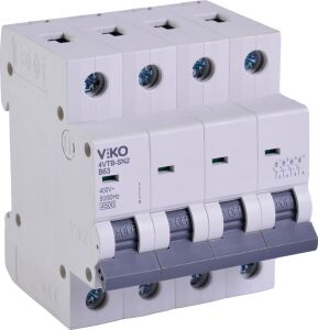 4VTB-4B63 Otomatik Sigorta 4,5ka B Tipi 4 Kutup 63A