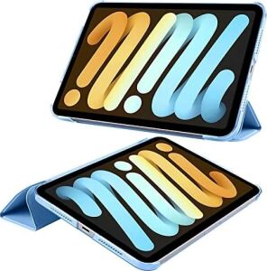 Apple 11 Inç iPad (A16) / iPad Air 10.9 Inç/ipad 10.nesil 10.9 Wi-Fi Tablet ile Uyumlu Tablet Kılıfı Smart Cover Uyku Modlu Standlı Arkası Sert Şeffaf Kapak Siyah
