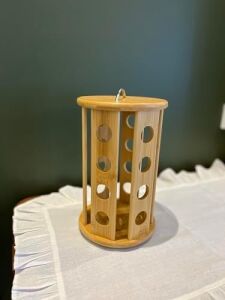 Bambu Kapsül Kahve Döner Stand, Bej, 20 x 30 cm