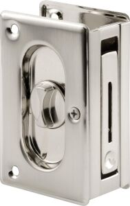 Prime-Line Products N 7367 Pocket Door Privacy Lock With Pull, 7.6cm - 1.9cm, New