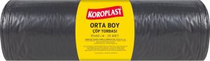 Orta Boy Çöp Torbası 20 Adet 55X60 Cm, Sızdırmaz & Yırtılmaz, Çift Katlı, Geri Dönüştürülebilir Çöp Poşeti, Fabrika, Market, Restoran, Bahçe, Otel, Ofis