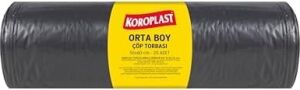 Orta Boy Çöp Torbası 20 Adet 55X60 Cm, Sızdırmaz & Yırtılmaz, Çift Katlı, Geri Dönüştürülebilir Çöp Poşeti, Fabrika, Market, Restoran, Bahçe, Otel, Ofis