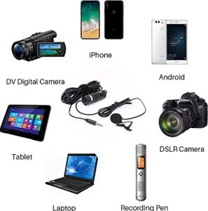 Boya By-M1 Akıllı Telefon ve /nikon Kamera Için 3,5 mm Lavalier-Mikrofon, Siyah, Kullanma Kılavuzu Ingilizce Dil