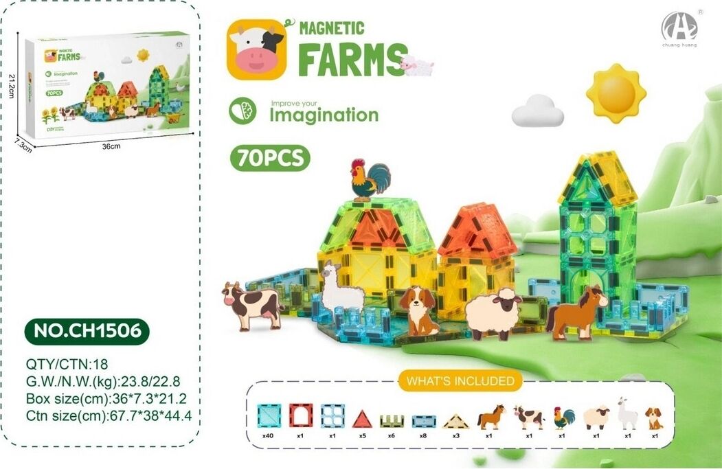 Magnetic Blok 5.5 cm 70 Parça
