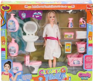 02452 Cindy Doll Bebek Lavabo ve Temizlik Seti