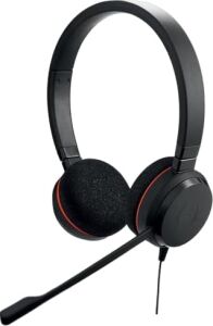 Evolve 20 Stereo Kulaklık - Pasif Gürültü Önleyici Voıp Softphone Için Microsoft Sertifikalı Kulaklık - Usb-C/a - Siyah