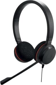 Evolve 20 Stereo Kulaklık - Pasif Gürültü Önleyici Voıp Softphone Için Microsoft Sertifikalı Kulaklık - Usb-C/a - Siyah