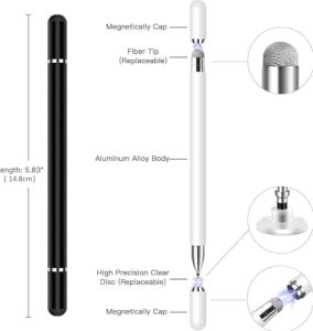 Bolivia's Ipad Için Stylus Kalem, Ios ve Android Cihazlar, Dizüstü Bilgisayar, Telefonlar ve Tabletler Için Uyumlu 2 Adet Evrensel Stylus Kalem, Çizim ve El Yazısı Için Stylus Kalem