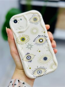 Iphone 7-8 - Se 2020 ile Uyumlu Nazar Baskılı Darbe Önleyici Lansman Kılıf
