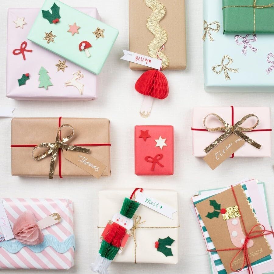 - Felt Christmas Icon Stickers - Yeni Yıl Motifli Çıkartmalar (4'lü)