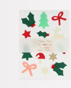 - Felt Christmas Icon Stickers - Yeni Yıl Motifli Çıkartmalar (4'lü)