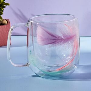 Double Feather Çift Cidarlı Kupa 250 ml