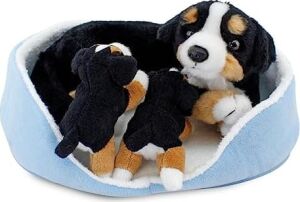 Animals Of The World Sepette Yavrulu Köpeği Peluş Oyuncak