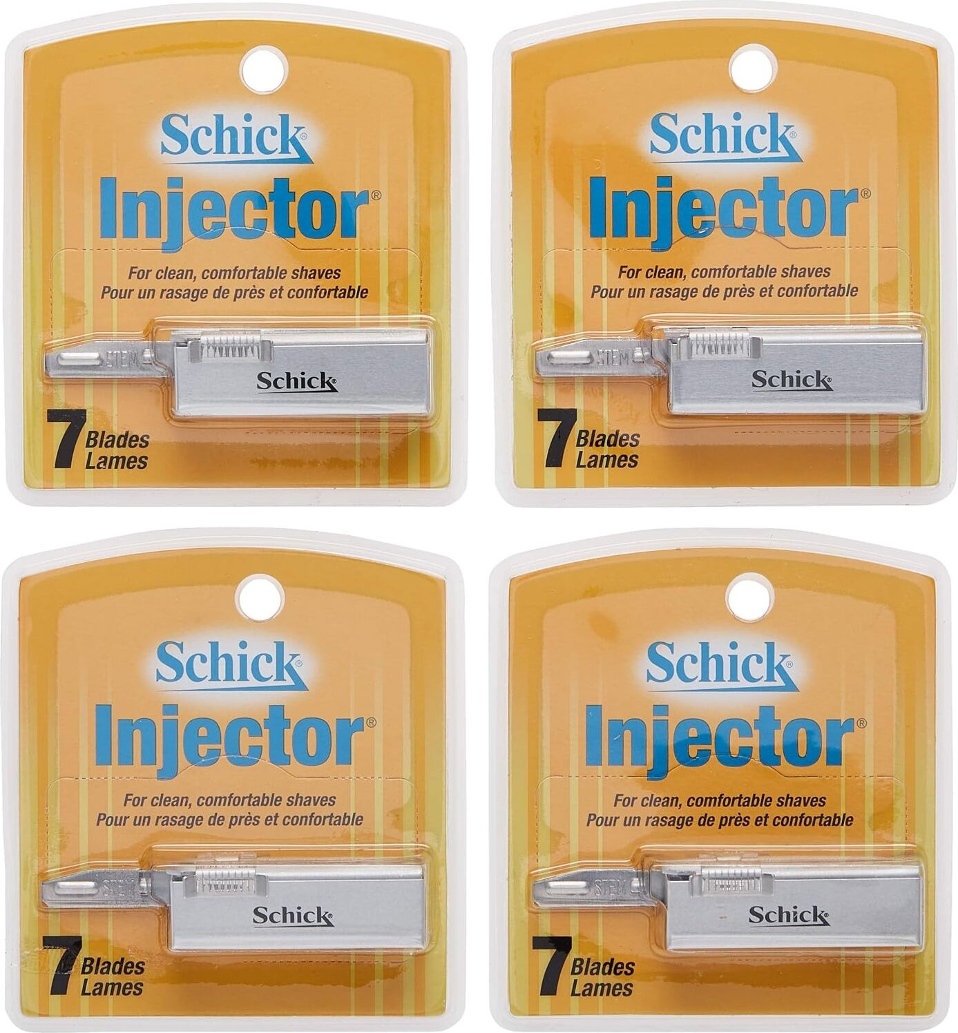 Schick Enjektör Bıçakları, 7 Adet Kutu (4'lü Paket)